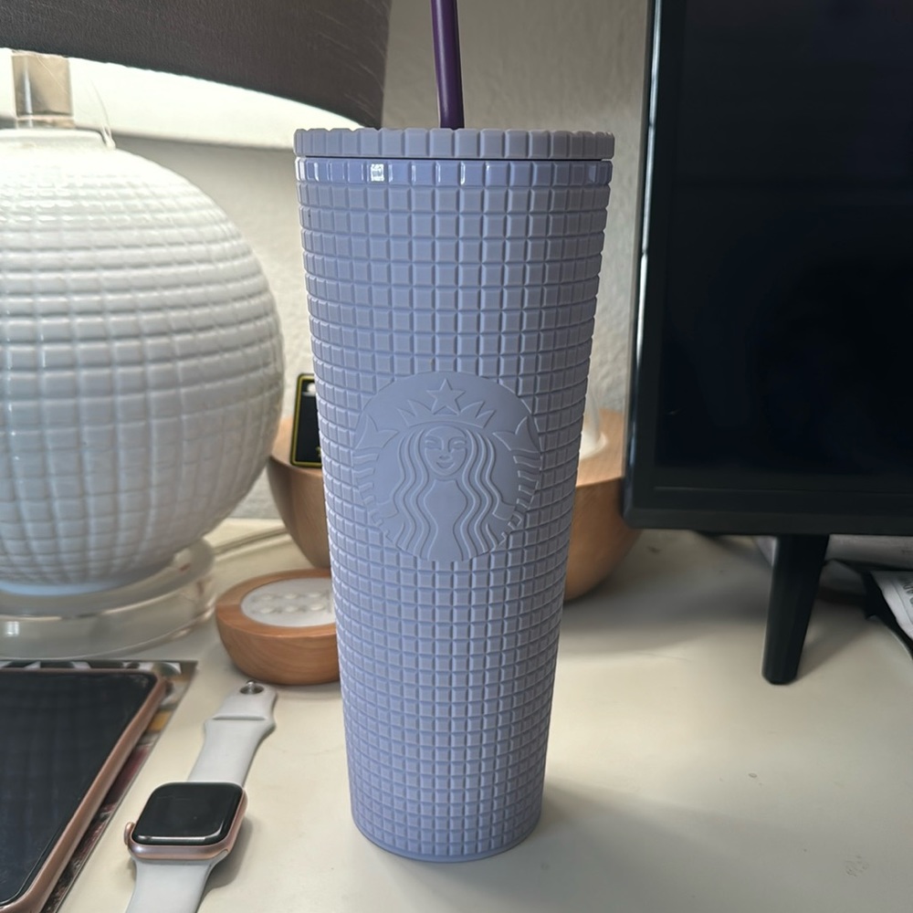 Purple matte Starbucks cup